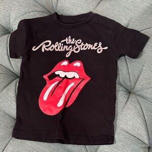 The Rolling Stones Toddler Tee in Black and Red - silver 3T